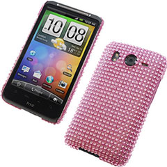 Diamante Back Cover for HTC Desire HD - Pink