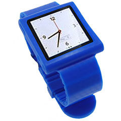 iPod Nano 6G Silicone Watch Strap - Blue