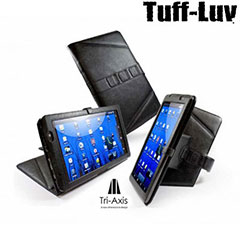 Tuff-Luv Tri-Axis Leather Case For Archos 101 Internet Tablet - Black