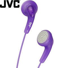 JVC Gumy Colour Cord Headphones - Grape Violet