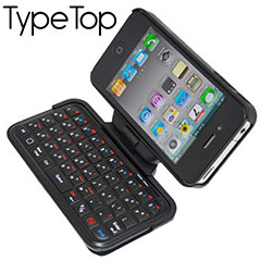 TypeTop Swivel Mini Bluetooth Keyboard for iPhone 4