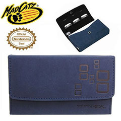 Mad Catz Officially Licensed 3DS Microsuede Wallet - Blue