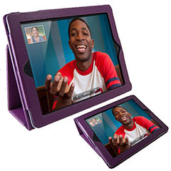 SD TabletWear Stand and Type iPad 3 / iPad 2 Case - Purple