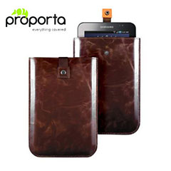 Proporta Leather Style Sleeve for Galaxy Tab - Brown