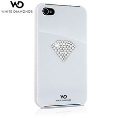 White Diamonds Crystal Case for iPhone 4S / 4 - Rainbow White