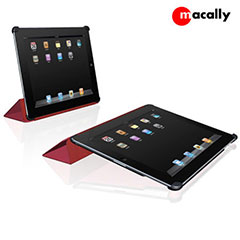 Macally BookStand2R Cover and Stand for iPad 2 - Red