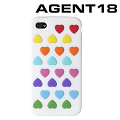 Agent 18 HeartVest Silicone Case for iPhone 4 - White