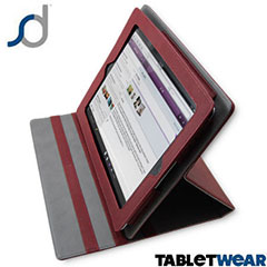 SD TabletWear LuxFolio iPad 3 / iPad 2 Case - Red