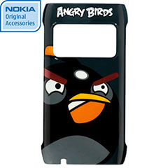 Nokia CC-5000 Angry Birds Hard Cover for N8 - Black Bird