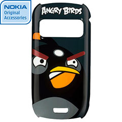 Nokia CC-5002 Angry Birds Hard Cover for C6-01 - Black Bird