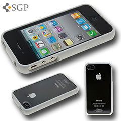 SGP Linear Crystal Series Case for iPhone 4 - White