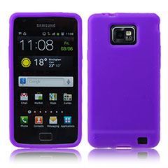 Silicone Case for Samsung Galaxy S2 i9100 - Purple