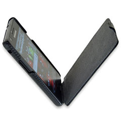 Slimline Carbon Fibre Style Flip Case for Samsung Galaxy S2