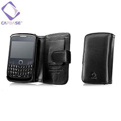 Capdase Classic Leather Book Case for BlackBerry Curve 8520 / 9300