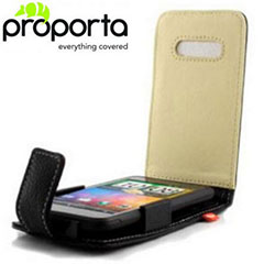 Proporta Alu-Leather Case For HTC Incredible S - Black