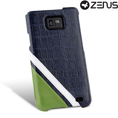 Zenus Prestige Crocodile Sportism Bar Series for Samsung Galaxy S2 i9100 - Navy
