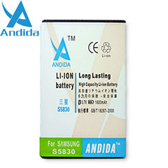 Andida Extended Battery for Samsung Galaxy Ace - 1800mAh