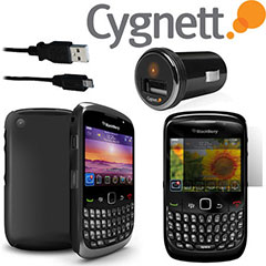 Cygnett BlackBerry Curve 8520 / 9300 Essential Pack