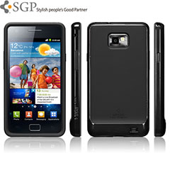 SGP Neo Hybrid Case for Samsung Galaxy S2 - Black/Black