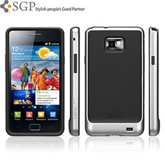 SGP Neo Hybrid Case for Samsung Galaxy S2 - Black/Silver