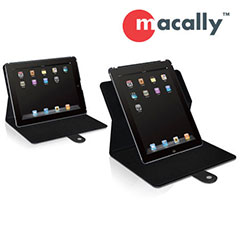 Macally ShellStand2 Rotatable Leather Case & Stand for iPad 2