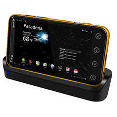 HTC EVO 3D Case Compatible Desktop Sync and Charge Cradle