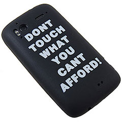 Silicone Case for HTC Sensation / Sensation XE - Don't Touch