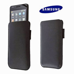 Genuine Samsung Galaxy S2 Leather Vertical Pouch Case - Black