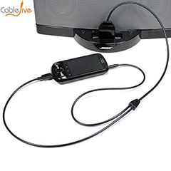 CableJive dockBoss+ Smart USB and Audio Adapter Cable for Apple 30 Pin Docks