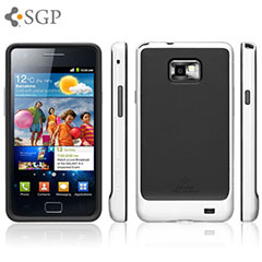 SGP Neo Hybrid Case for Samsung Galaxy S2 - White/Black