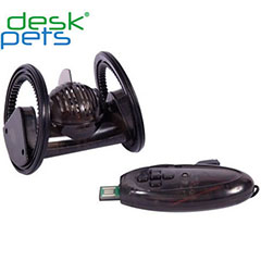 Desk Pets Trekbot Remote Controlled Vehicle - Black