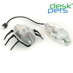 Desk Pets Skitterbot Remote Controlled Bug - Clear