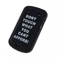 Silicone Case for BlackBerry Bold 9900 - Don't Touch