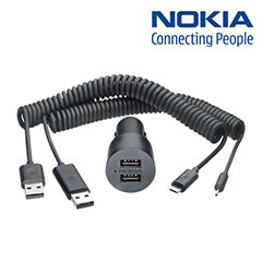 Nokia DC-20 Dual Micro USB Car Charger