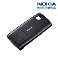 Nokia 500 Xpress-on Skeleton Hard Cover CC-3024 - Black