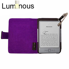Luminous Case with Light for Amazon Kindle - Black / Purple