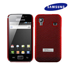Genuine Samsung Galaxy Ace Mesh Vent Case - Red