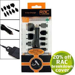 RAC Universal Car Charger Pack
