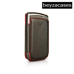 Beyza Leather Pocket Case for BlackBerry Bold 9800 - Black