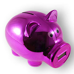 Digital Piggy Bank - Pink