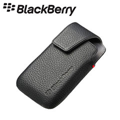 BlackBerry Bold 9790 Leather Swivel Holster - Black