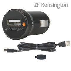 Kensington PowerBolt Car Charger for Mini and Micro USB Devices