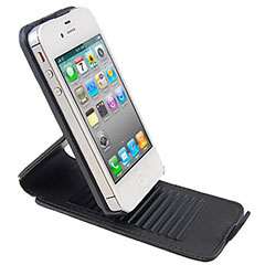 SD Smart Stand Flip Case for iPhone 4S - black