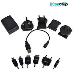 Bluechip Universal Mains Charger with 6 Tips