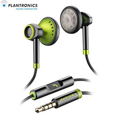 Plantronics BackBeat 116 Stereo Headphones with Mic - Black/Green