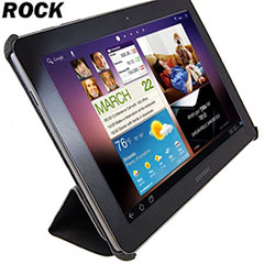 ROCK Light & Cool Leather Case for Samsung Galaxy Tab 10.1 Black