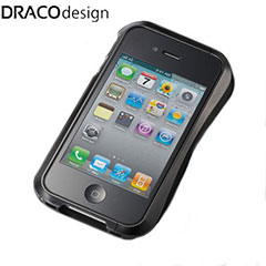 Draco IV Design Aluminium Bumper for the iPhone 4S / 4 - Black