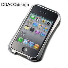 Draco IV Design Aluminium Bumper for the iPhone 4S / 4 - Silver