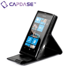 Capdase SmartFlip Case For Nokia Lumia 800 - Black