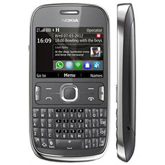 Sim Free Nokia Asha 302 - Black